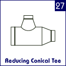 Reducing Conical Tee